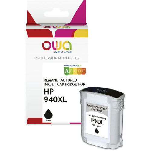 Cartouche D'encre Remanufacturée Hp 940xl - Noir
