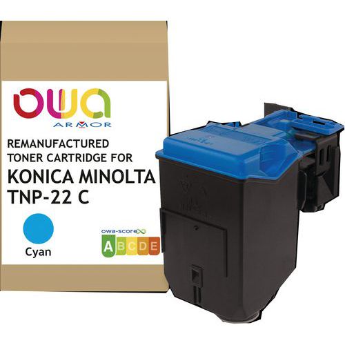 Toner Remanufacturé Konica Minolta Tnp22c - Cyan