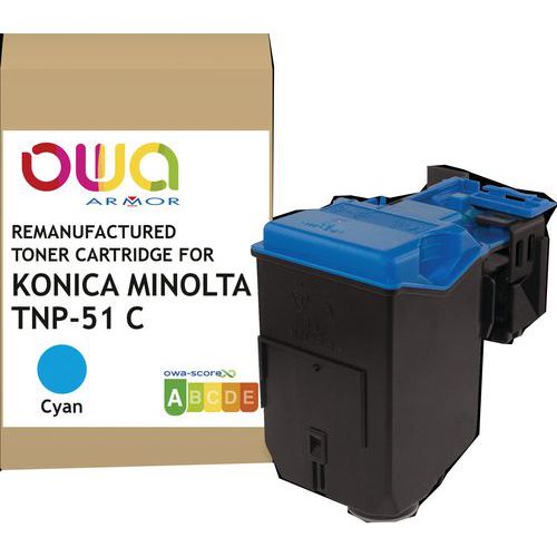 Toner Remanufacturé Konica Minolta Tnp-51c - Cyan