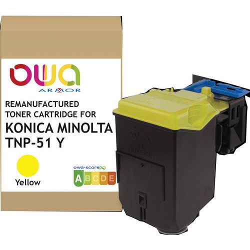 Toner Remanufacturé Konica Minolta Tnp-51y - Jaune