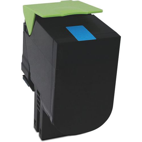 Toner Remanufacturé Lexmark 80c8hc0 - Cyan