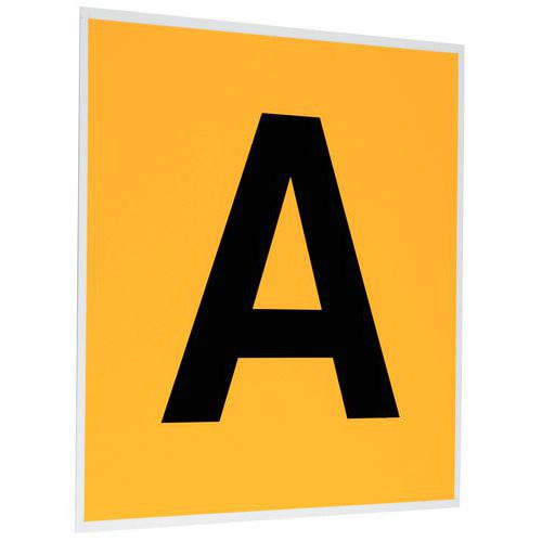 Panneau Identification Perforé 1 Caractère Lxh : 270x220mm