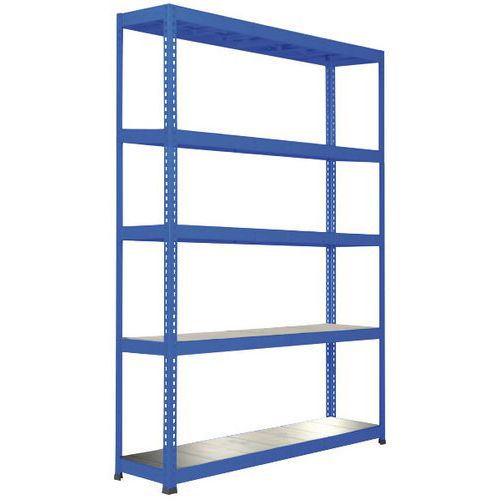 Rayonnage Rapid 1 5 Tablettes Metal 1980x1525x610 Bleu