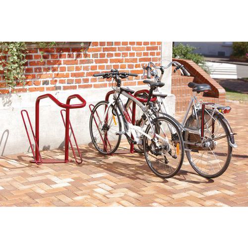 Support cycles 2 vélos pour antivol U_Mottez Manutan.fr