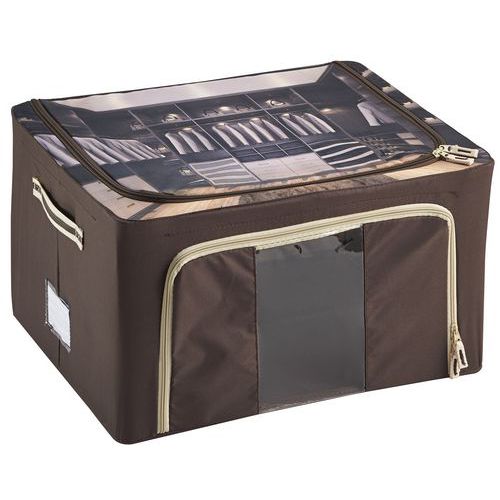 Housse De Rangement Tissu 56 L Marron
