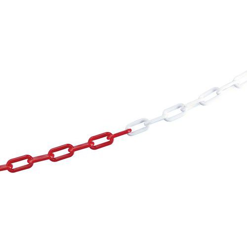 Chaîne De Liaison 25 M Mottez Couleur Blanche Et Rouge