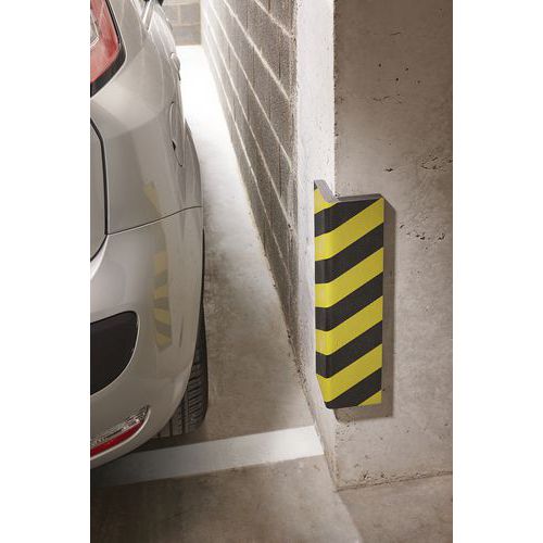 Mottez Mousse Protection D'Angle XXL 120cm - Adhésif Intégral - Jaune/Noir