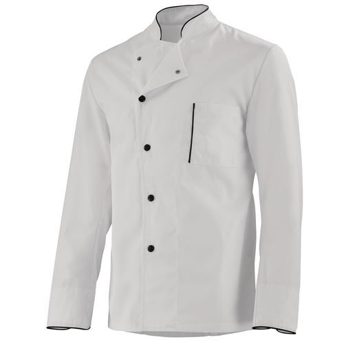 Veste De Cuisine Alain Blanc/noir T2 - Unisexe