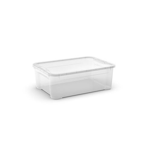 Boîte De Rangement En Plastique Transparent 31 L