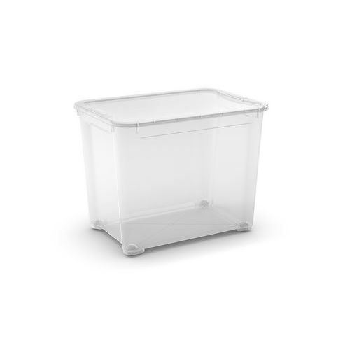 Boîte De Rangement En Plastique Transparente 70 L
