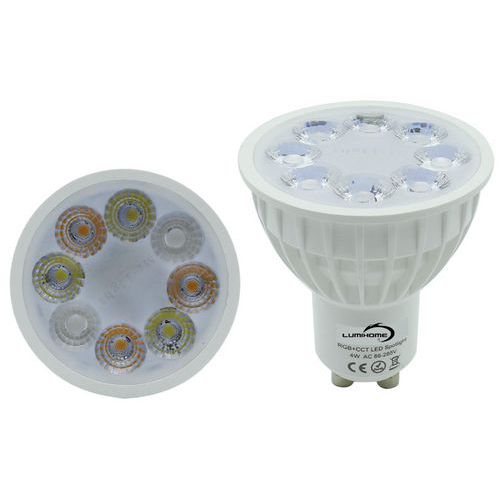 Ampoule connectée LED GU10 RGBW 4W _Lumihome Ampoule connectée LED GU10 RGBW 4W _Lumihome