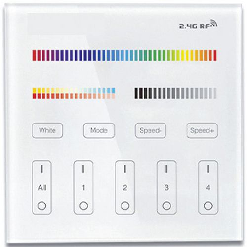 Télécommande murale RGBW-W 2,4 Ghz_Lumihome Télécommande murale RGBW-W 2,4 Ghz_Lumihome