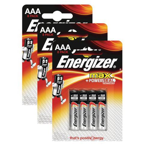 Energizer Bloc d'alimentation alcaline Piles AAA LR03 24 unités