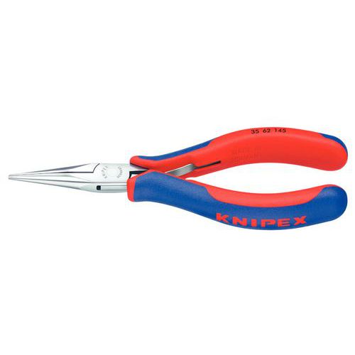 Knipex - Pince à bec demi-rond lisse - 145mm - Serrage précis pour électronique