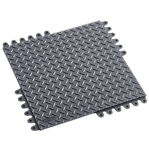 Dalle Antifatigue Modulaire De-flexâ„¢ Esd 45cmx45cmx19mm Noir