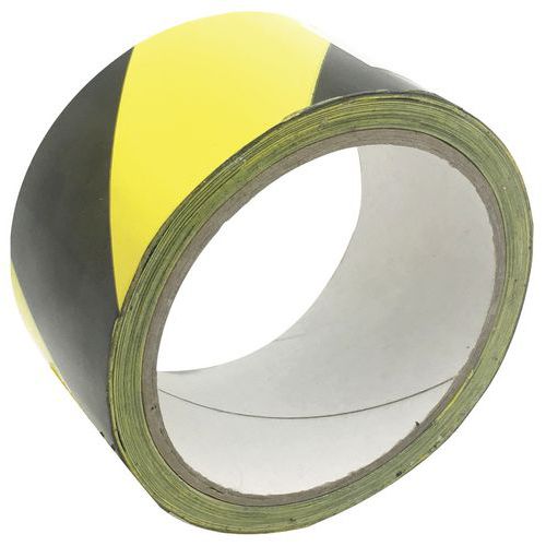 Bande De Signalisation Jaune Et Noir Mottez 33 M Et Lisse