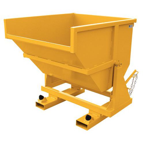Benne Renforcee Acier Galva 550 Litres-sur Socle-type Rm