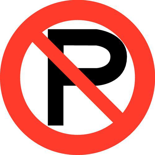 Panneau d'interdiction - Ne pas stationner - Rigide Panneau d'interdiction - Ne pas stationner - Rigide