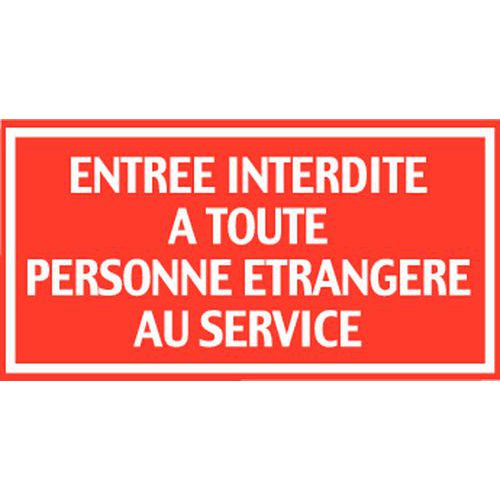 Novap - Panneau Interdiction Entrée Interdite Rigide 960x480mm - Polystyrène Choc - Norme ISO 7010
