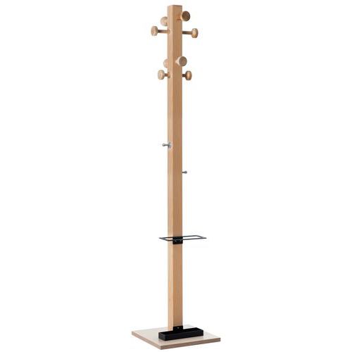 Porte Manteaux En Bois Massif Easycloth Modèle C Noir