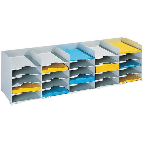 Trieur Multicases 25 Cases Largeur 112 Cm - Gris