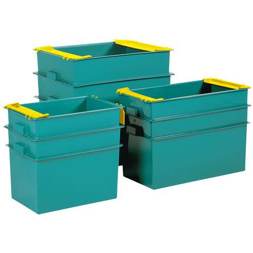 Bac de Rangement plastique avec couvercle XXL 61 Litres