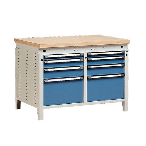 Etabli Largeur 1150mm 8 Tiroirs + Mul Ptiplis 40