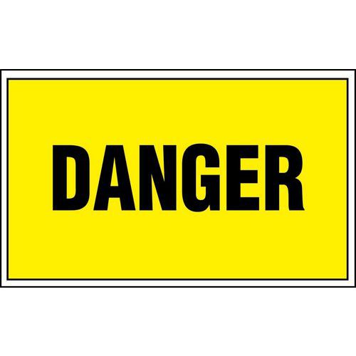 Panneau de danger - Danger - Adhésif Panneau de danger - Danger - Adhésif
