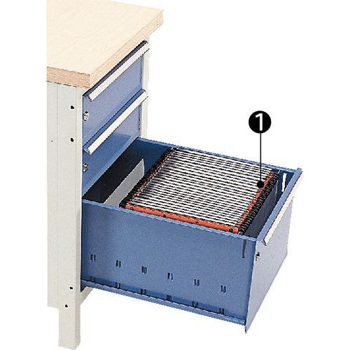 Lot De 2 Separations Metal Pour Dossiers Suspendus