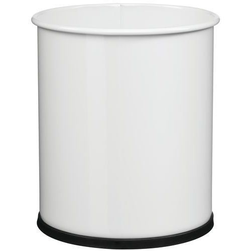 Corbeille 8 L Papea Blanc Signalisation - Ral 9016
