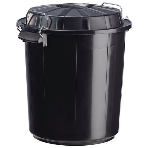Poubelle D'extérieurs 50 L Bazi Noir