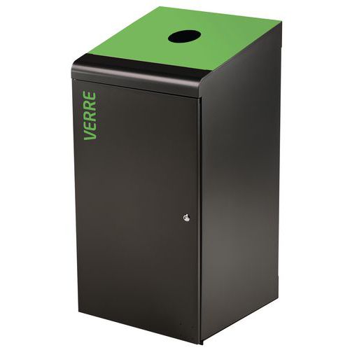Borne De Tri 120 L Tripoz Gris Manganèse / Vert Jaune