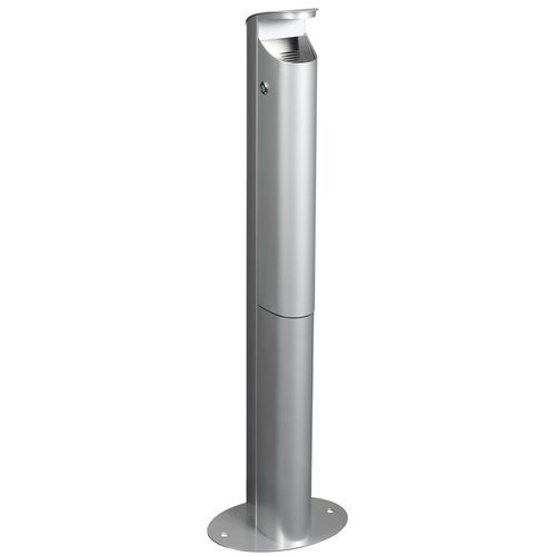 Cendrier 25 L Sur Pied Koa Gris Métal - Ral 9006