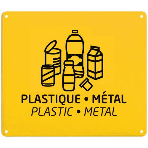 Plaque Murale Tri Plastique Jaune Colza - Ral 1021