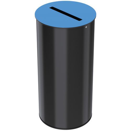 Poubelle De Tri 50 L Neotri Gris Manganèse / Bleu 5015