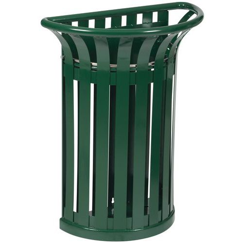 Corbeille 35 L Tulipe Murale Vert Mousse - Ral 6005