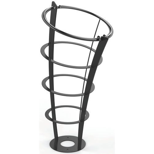 Corbeille D'extérieur 110 L Elice Premium Gris Manganèse