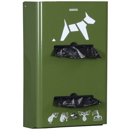 Distributeur Hygeca 2 Rouleaux Vert Olive - Ral 6003