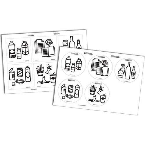 Planche Autocollante Pour Tri Sélectif Movatri