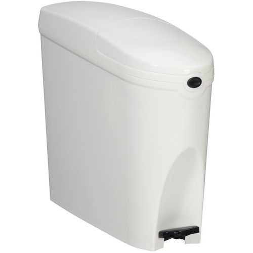 Poubelle Pour Sanitaire 20 L Hygiéne Feminine Blanc