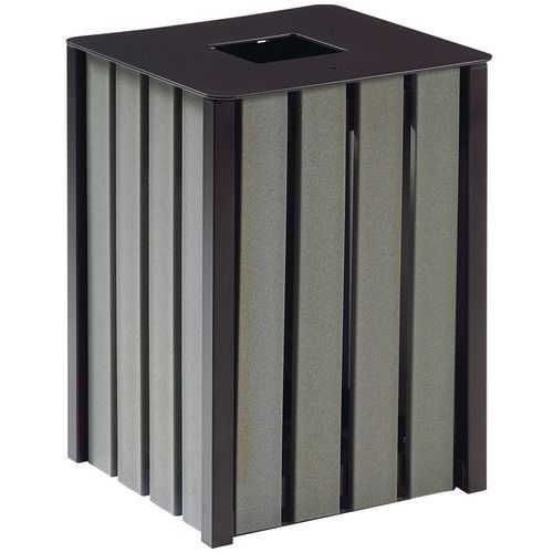 Corbeille 50 L Carree Eden Etik