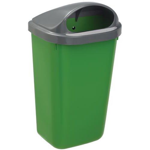Corbeille D'extérieur 50 L Plastique Xerios Gris Vert