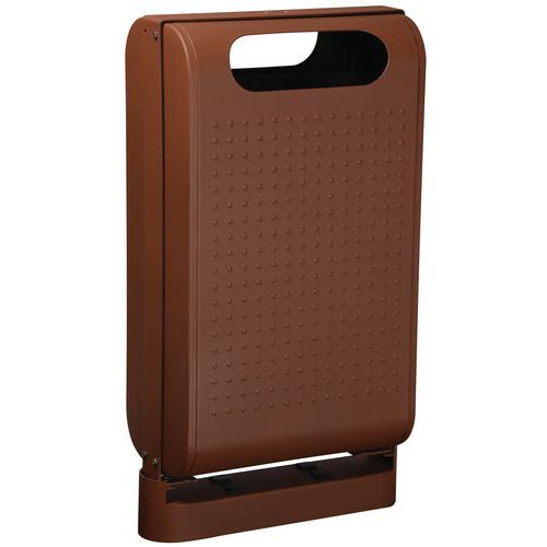 Corbeille D'extérieur 60 L Sur Pied Urbanet Effet Corten