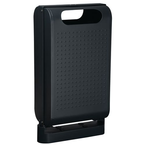 Corbeille D'extérieur 60 L Sur Pied Urbanet Anthracite Mat - Ral 7016