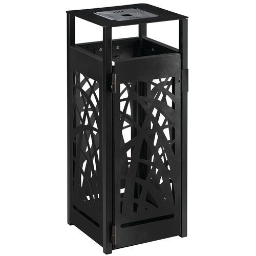 Corbeille D'extérieur 110 L + Cendrier Cybel Anthracite