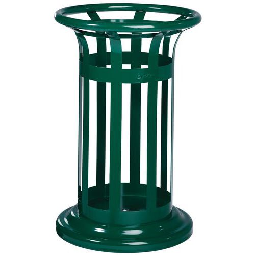 Corbeille 60 L Tulipe Vigipirate Vert Mousse Ral 6005