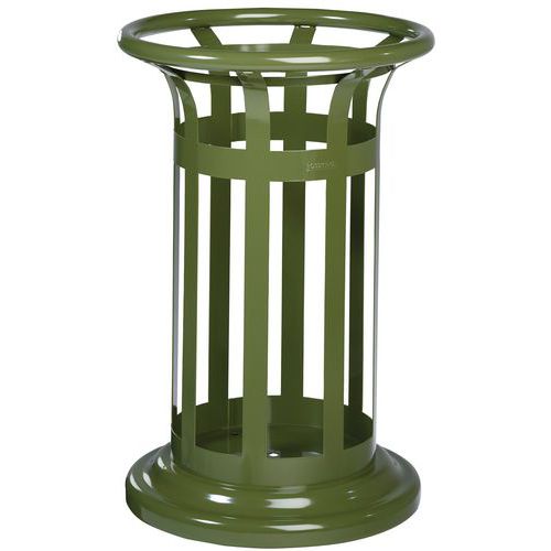 Corbeille 60 L Tulipe Vigipirate Vert Olive - Ral 6003