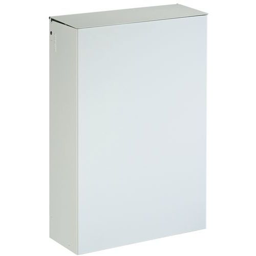 Poubelle Pour Sanitaire 20 L Murale Avec Ã‰trier Blanc Signalisation