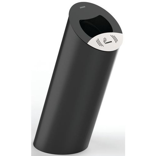 Corbeille D'extérieur 85 L Sur Pied Piz Premium Gris Manganèse