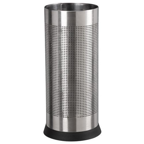 Porte-parapluies Kipso 28 L Perforé Inox Brossé